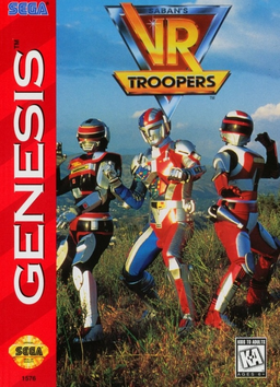 VR Troopers box art for Sega Genesis